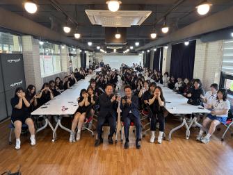 백성현 논산시장, 아트스쿨 현장 찾아 청소년과 소통 이미지